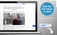 Pentaline interview featured by Winsig highlighting how Cegid PHC ERP improves control and productivity in industrial projects.