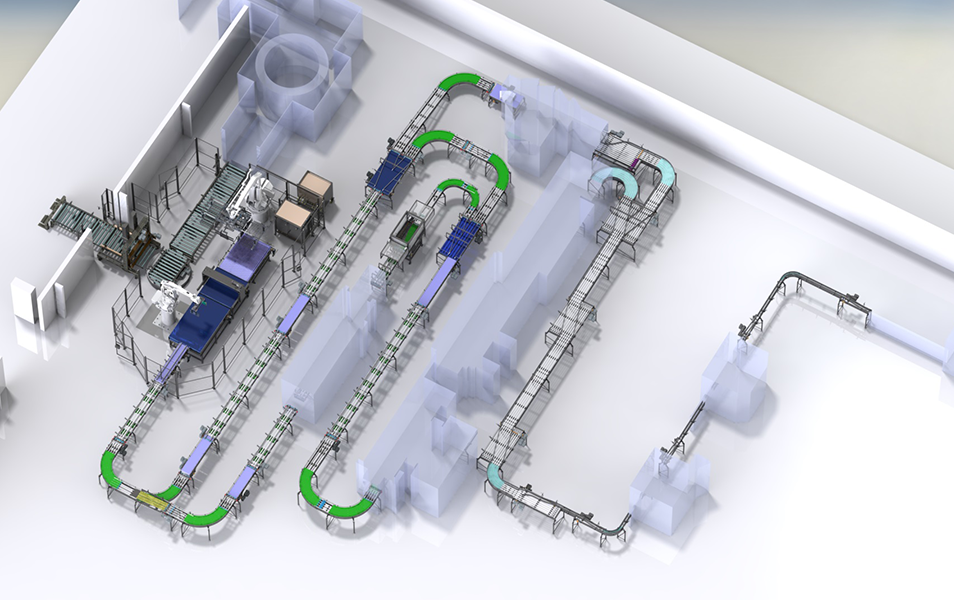 3D Linha de Montagem Pentaline 